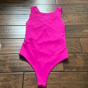 Express Hot Pink Sleeveless Bodysuit